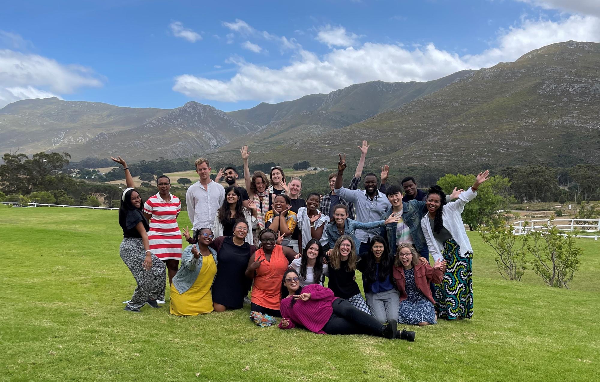 The J-PAL Africa team poses for a photo in Cape Town, South Africa.