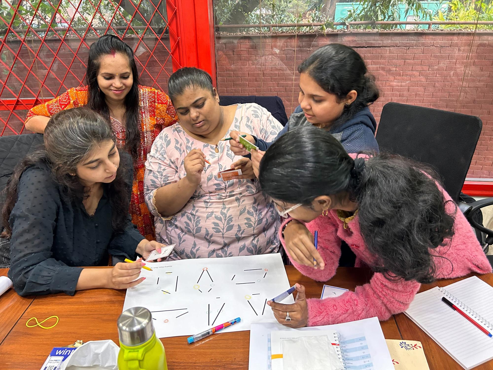 Learning math in classroom India