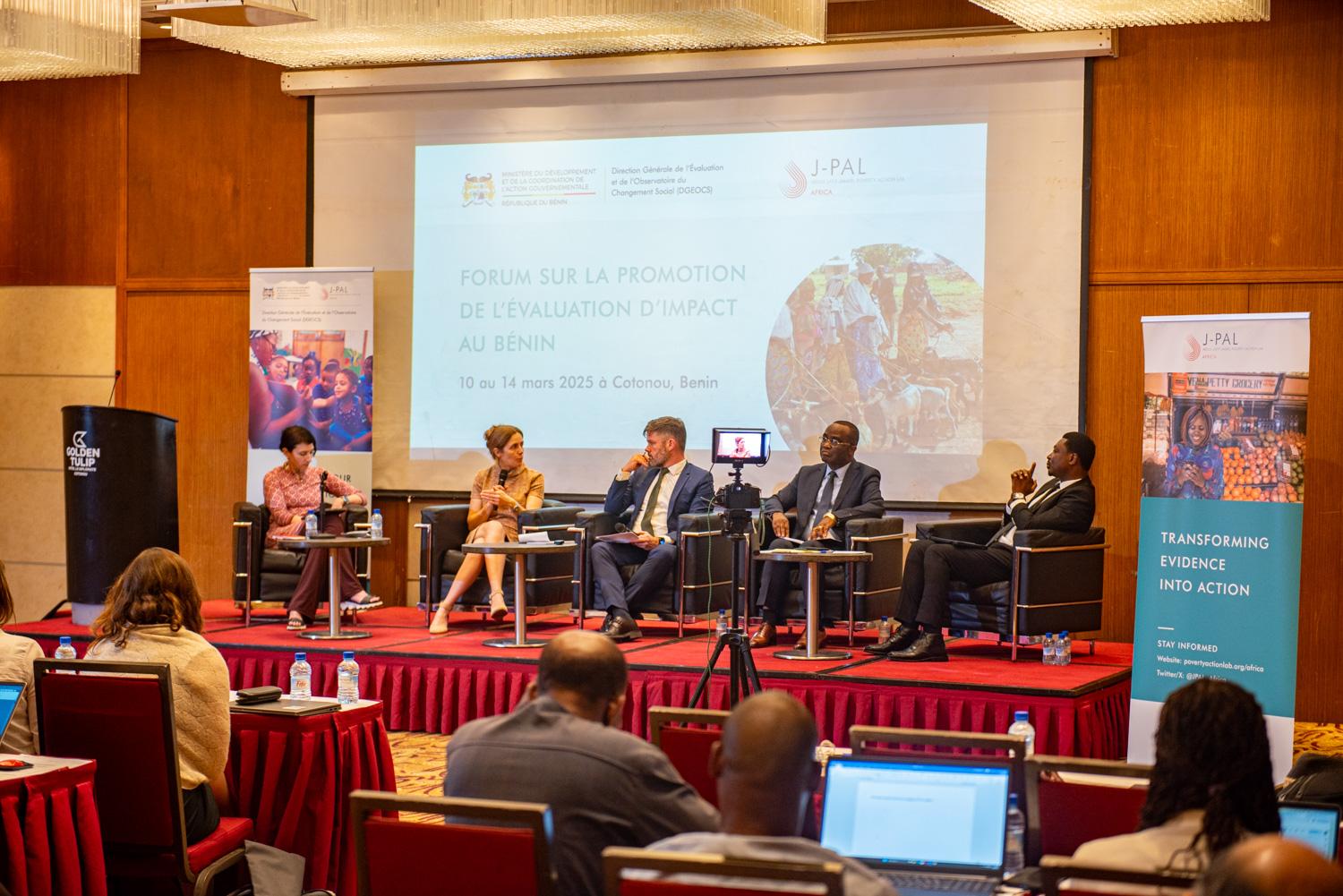 Panelists at the Benin Evidence Forum