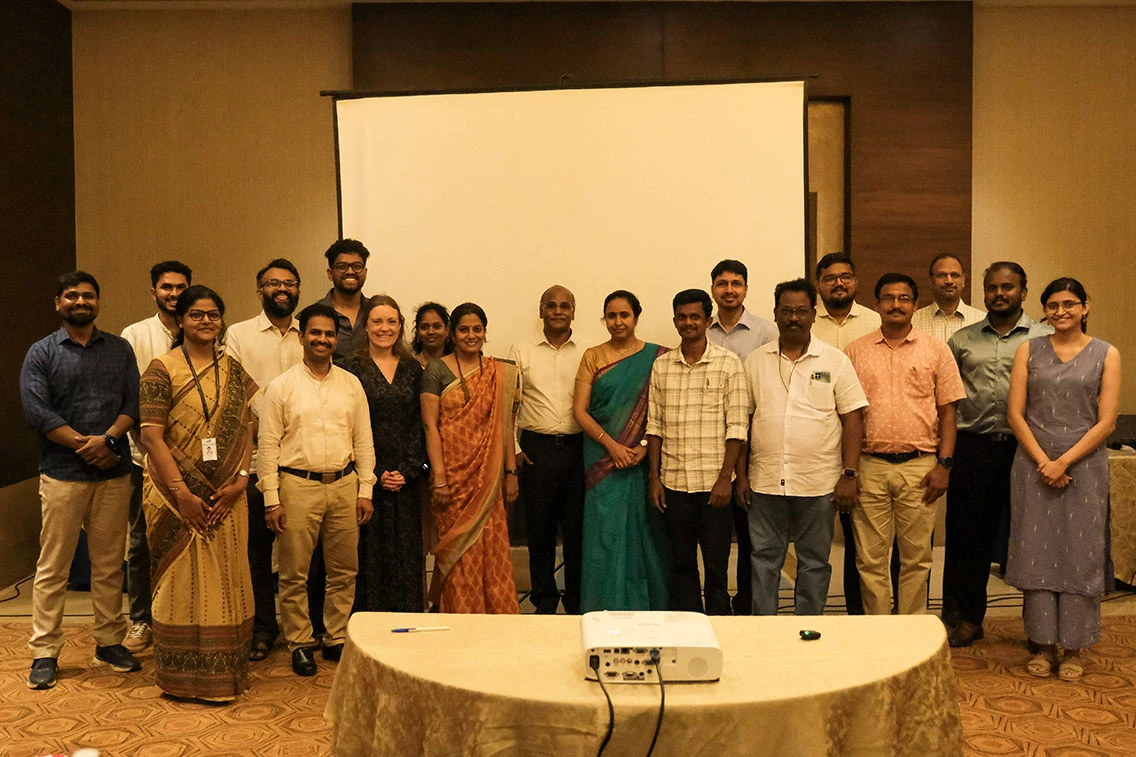 J-PAL South Asia team at the C-40 event in Chennai.