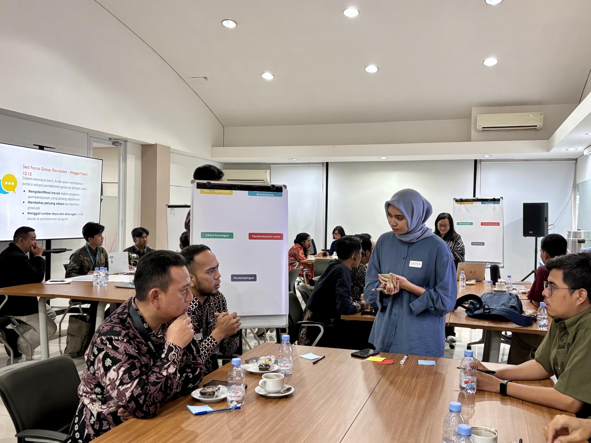 Representatives from the zakat management organization share about the existing economic empowerment programs they have implemented in Indonesia