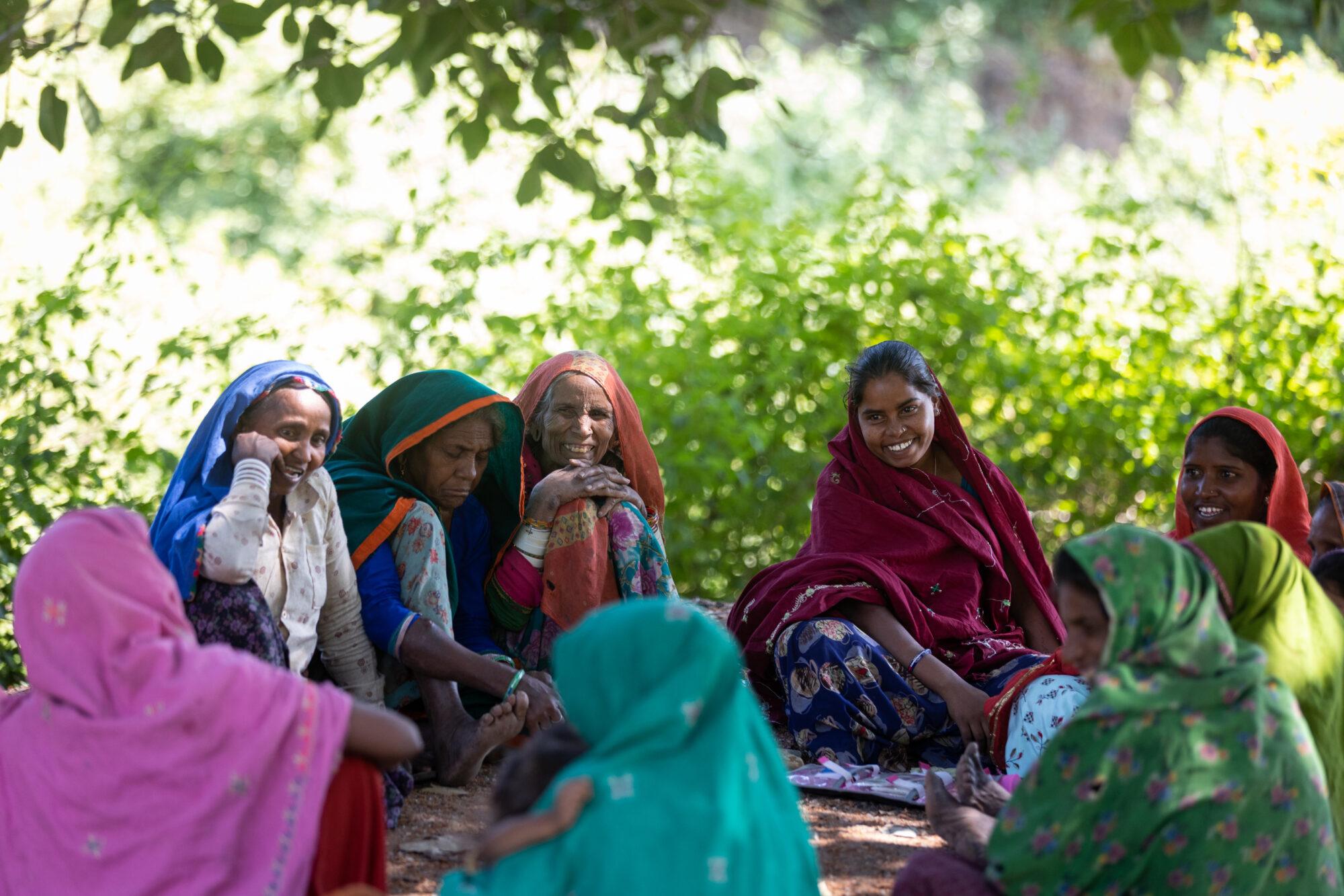 Women sitting together and engaged in discussion