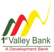 1st Valley Bank logo with three mountain shapes