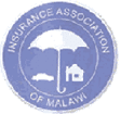 Insurance Association of Malawi logo with umbrella protecting car and house icons