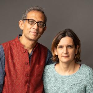 Abhijit Banerjee and Esther Duflo joint headshot