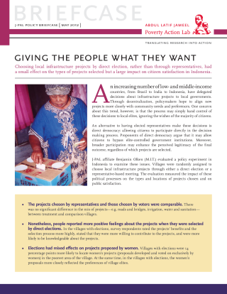 Giving the People What They Want