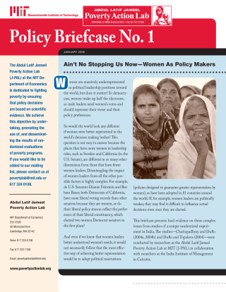 Women as Policy Makers