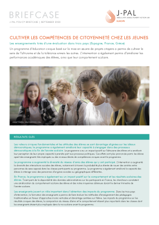 Cultiver Les Compétences De Citoyenneté Chez Les Jeunes