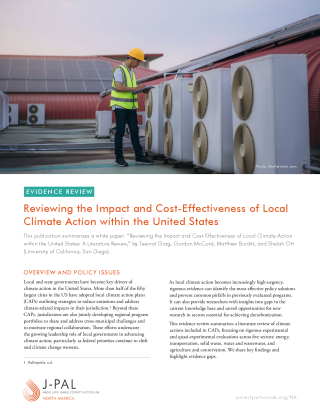 Reviewing the Impact and Cost-Effectiveness of Local Climate Action within the United States