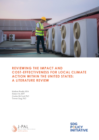 Reviewing the Impact and Cost-Effectiveness for Local Climate Action within the United States:  A Literature Review