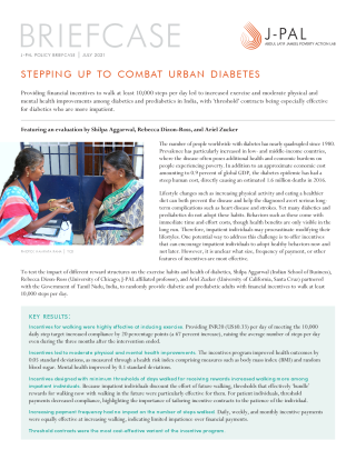 Stepping Up to Combat Urban Diabetes