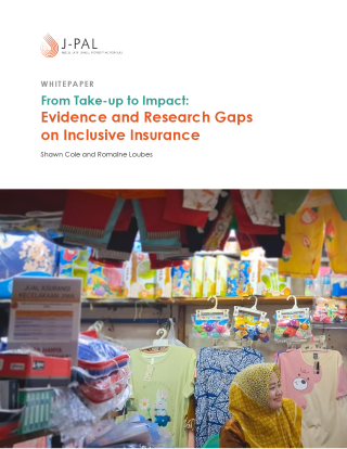  From Take-up to Impact: Evidence and Research Gaps on Inclusive Insurance