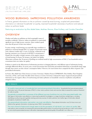 Wood Burning: Improving Pollution Awareness