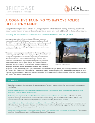 A Cognitive Training to Improve Police Decision-Making