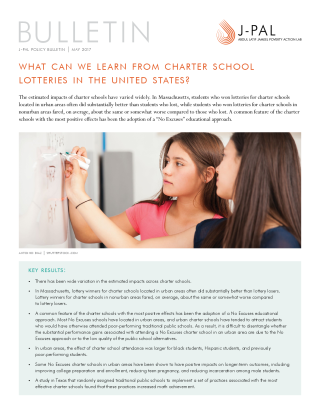 What Can We Learn from Charter School Lotteries in the United States?