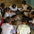 TaRL activities taking place in a classroom in Gujarat, India