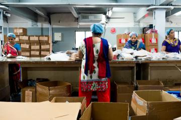 Women working in factory.