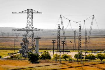 Electric power plant facility in Johannesburg, South Africa