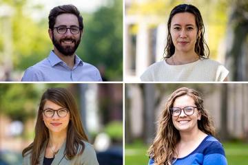 Four headshots of J-PAL North America health team members
