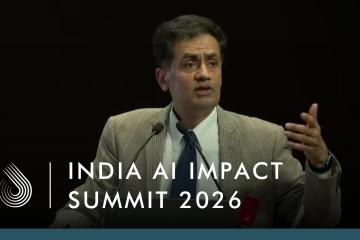 Iqbal Dhaliwal speaking at the AI summit, India 2026
